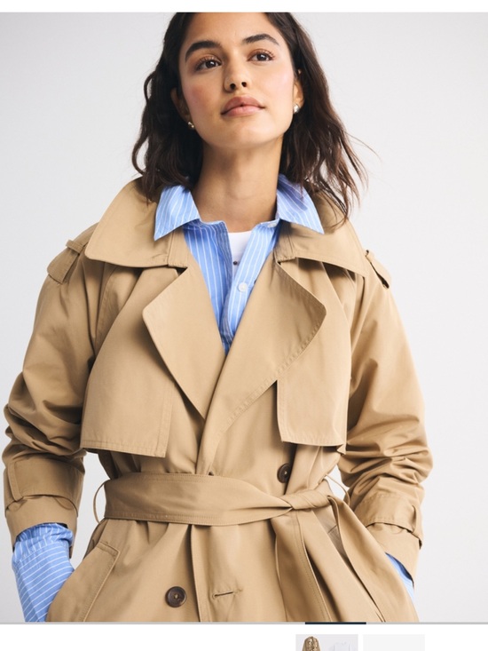 Abercrombie & Fitch Jackets & Blazers - Abercrombie & Fitch Tan Belted Trench Coat